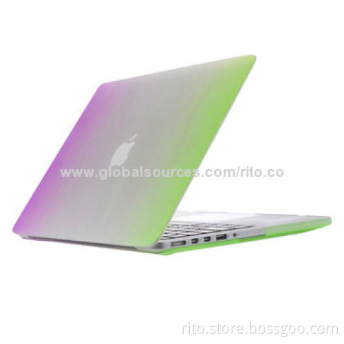 New Rainbow Colored Rubber Coating Case Cover for Macbook Pro 15"